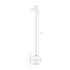 Wisząca lampa loftowa MERIDA 11094102 szklana kula przezroczysta