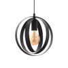 Wisząca lampa jadalniana Cortado 5360 czarna klatka nad stół rings