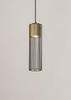 Wisząca lampa metalowa Fobia do przedpokoju czarna złota