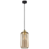 Owalna lampa wisząca loft Marco 3314 TK Lighting szklana brązowa czarna