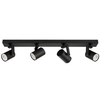 LAMPA sufitowa MOLA SPL-2846-4 BL Italux regulowana OPRAWA metalowe reflektorki na listwie czarne