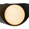 LAMPA ścienna BENNI 45201/01/30 Lucide szklana OPRAWA kinkiet kula ball czarna biała
