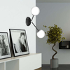 Modernistyczna lampa ścienna JOY MLP7526 Milagro molekuły do przedpokoju czarne
