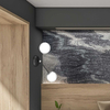 Modernistyczna lampa ścienna JOY MLP7526 Milagro molekuły do przedpokoju czarne