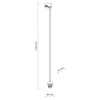 Oprawa wisząca do systemu szynowego 1-fazowego Tracer 5757 TK Lighting czarny