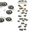 Wisząca LAMPA halogenowa EXPLOSION 7029442 Nave kulki OPRAWA metalowy ZWIS bubble bombka chrom