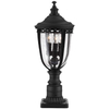Zewnętrzna LAMPA stojąca FE/EB3/M BRB Elstead FEISS ogrodowa OPRAWA industrialna latarnia outdoor IP44 brąz przezroczysta