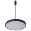 Okrągła LAMPA wisząca ORBITAL 5361-860RP-BK-3 Italux metalowa OPRAWA zwis LED 24W 3000K czarny