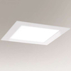 Wpust LAMPA sufitowa TOTTORI IL 8582 Shilo podtynkowa OPRAWA kwadratowa LED 10W 4000K do łazienki IP44 biała glenn