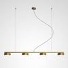 Wisząca lampa nowoczesna CGSPOT4H LED dyski mosiądz
