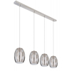 Wisząca lampa Glamour NARRI 24006-4H Globo transparentna kryształ nikiel