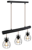 Wisząca lampa industrialna Mina 15326-3NB do jadalni czarna