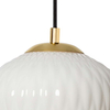 LAMPA wisząca VENUS 11017301 Kaspa szklana OPRAWA loftowy zwis czarny biały