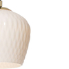 LAMPA wisząca VENUS 11017301 Kaspa szklana OPRAWA loftowy zwis czarny biały