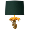 Dekoracyjna LAMPA biurkowa EXTRAVAGANZA COCONUT 10505/81/02 Lucide abażurowa LAMPKA orientalna na stół małpki zielone złote