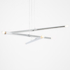 6-płomienny zwis Tubo 1072K4 Aldex lampa wisząca rurki do salonu chrom