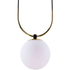 LAMPA wisząca BALOS 0407 Amplex modernistyczna OPRAWA szklana kula ball zwis biały czarny złoty