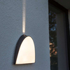 Elewacyjna LAMPA ścienna APOLLO 5188801118 Lutec metalowa OPRAWA kinkiet LED 14W 3000K półokrągły IP54 szary