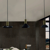 Wisząca lampa loftowa Hermanos 8194 okrągła do przedpokoju czarna