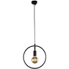 Okrągła LAMPA wisząca K-3833 Kaja metalowa OPRAWA ramka ZWIS pierścień ring czarny