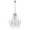 Pałacowa LAMPA wisząca MADRID P05165CP Cosmolight świecznikowy ŻYRANDOL do salonu szampański