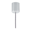 LAMPA wisząca LONGIS IV 10553109 Kaspa szklany OPRAWA zwis przezroczysty czarno - biały