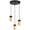 LAMPA wisząca ANNICK 1419304R Britop drewniana OPRAWA tuby ZWIS kaskada