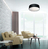 Okrągła LAMPA sufitowa ALTO LP-81008/3C BK Light Prestige plafon abażurowy okrągły czarny