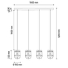 LAMPA wisząca NETUNO 184159404 Britop metalowa OPRAWA retro ZWIS industrialny drewno czarny