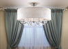 Pałacowy plafon AMSTERDAM C0059 Maxlight szkło tkanina biały