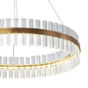 Okrągła lampa wisząca CGLUXPRISMS60 LED 40W crystal mosiądz