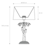 Orientalna LAMPKA stojąca EXTRAVAGANZA COCONUT 10505/81/30 Lucide dekoracyjna LAMPA biurkowa abażurowa małpki czarne