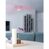 Wisząca LAMPA loft KP-21 RÓŻOWY Kaja druciany ZWIS nad łóżko