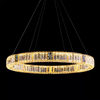 Wisząca lampa ledowa CGPATLED60 złoty ring 66W crystals