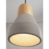 Betonowa lampa wisząca Concrete ST-5220 Step drewniana szara