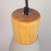 Betonowa lampa wisząca Concrete ST-5220 Step drewniana szara