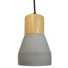 Betonowa lampa wisząca Concrete ST-5220 Step drewniana szara