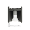 LAMPA sufitowa SL.0568 metalowa OPRAWA downlight natynkowa tuba spot grafitowy