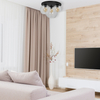 LAMPA sufitowa SOFIA MLP6586 Milagro szklana OPRAWA skandynawska czarna przezroczysta