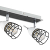 Plafon LAMPA sufitowa KET1503 metalowa OPRAWA reflektorki LISTWA regulowana czarna biała