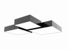 Lampa sufitowa SL921 kwadratowy plafon abażurowy square szary