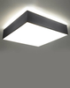 Lampa sufitowa SL921 kwadratowy plafon abażurowy square szary