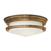 Szklana lampa sufitowa QN-HADRIAN-FS-BR-OPAL brązowy