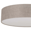 Lampa sufitowa okrągła do salonu Rondo 5638 TK Lighting lniana szara beżowa