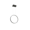 Okrągła LAMPA wisząca RIO TH.114 Thoro metalowa OPRAWA ring LED 30W 3000K pierścień zwis czarny
