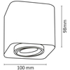 LAMPA sufitowa XENO 311993 Polux kwadratowa OPRAWA metalowa LED 10W 3000K biała złota