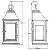 Zewnętrzna LAMPA elewacyjna FE/SHEPHERD/2S Elstead FEISS ścienna OPRAWA ogrodowa klasyczna outdoor IP44 cynk przezroczysta