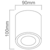 LAMPA sufitowa Rullo Bianco Track Orlicki Design metalowa OPRAWA do systemu szynowego 1-fazowego biała