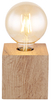 Stołowa lampa stojąca Erna 15655T kostka cube drewniana