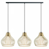 3-płomienna lampa wisząca 137623620583 skandynawska drewno